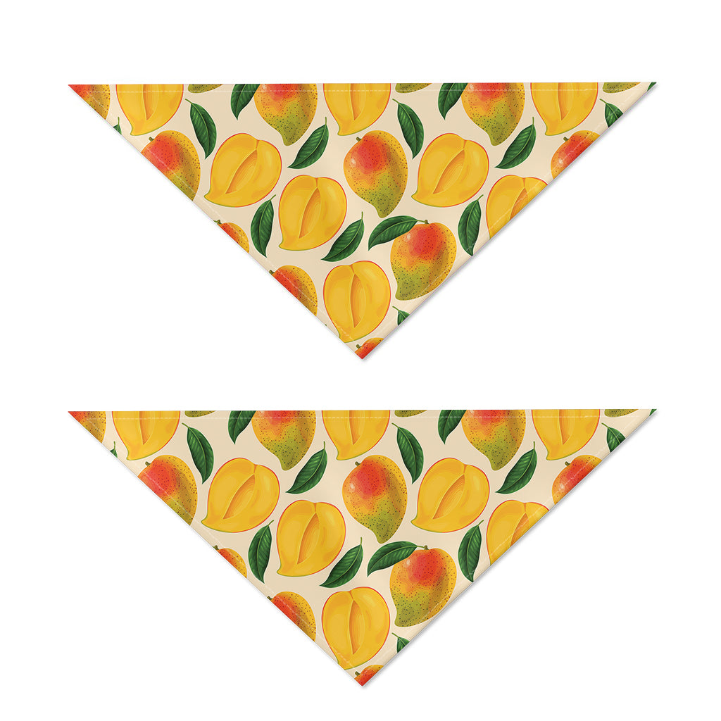 Ripe Mango Fruit Pattern Print Dog Bandana