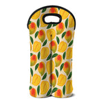 Ripe Mango Fruit Pattern Print Double Neoprene Wine Tote