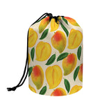 Ripe Mango Fruit Pattern Print Drawstring Makeup Bag