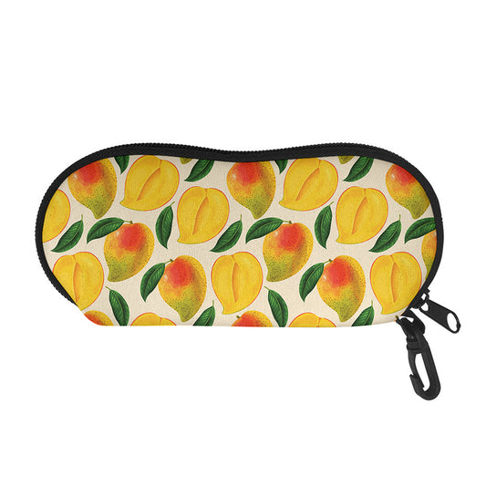 Ripe Mango Fruit Pattern Print Glasses Case