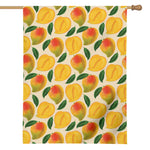 Ripe Mango Fruit Pattern Print House Flag