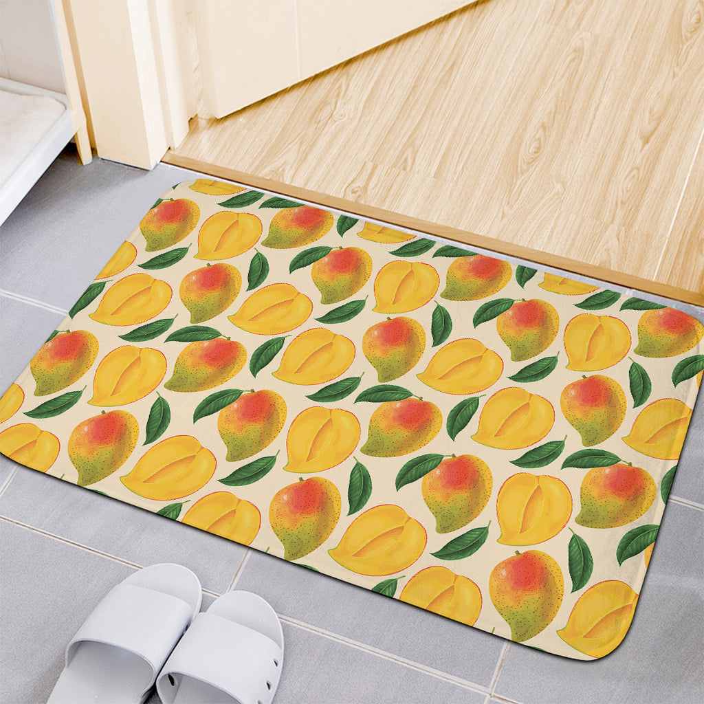 Ripe Mango Fruit Pattern Print Indoor Door Mat