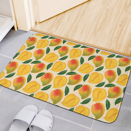 Ripe Mango Fruit Pattern Print Indoor Door Mat