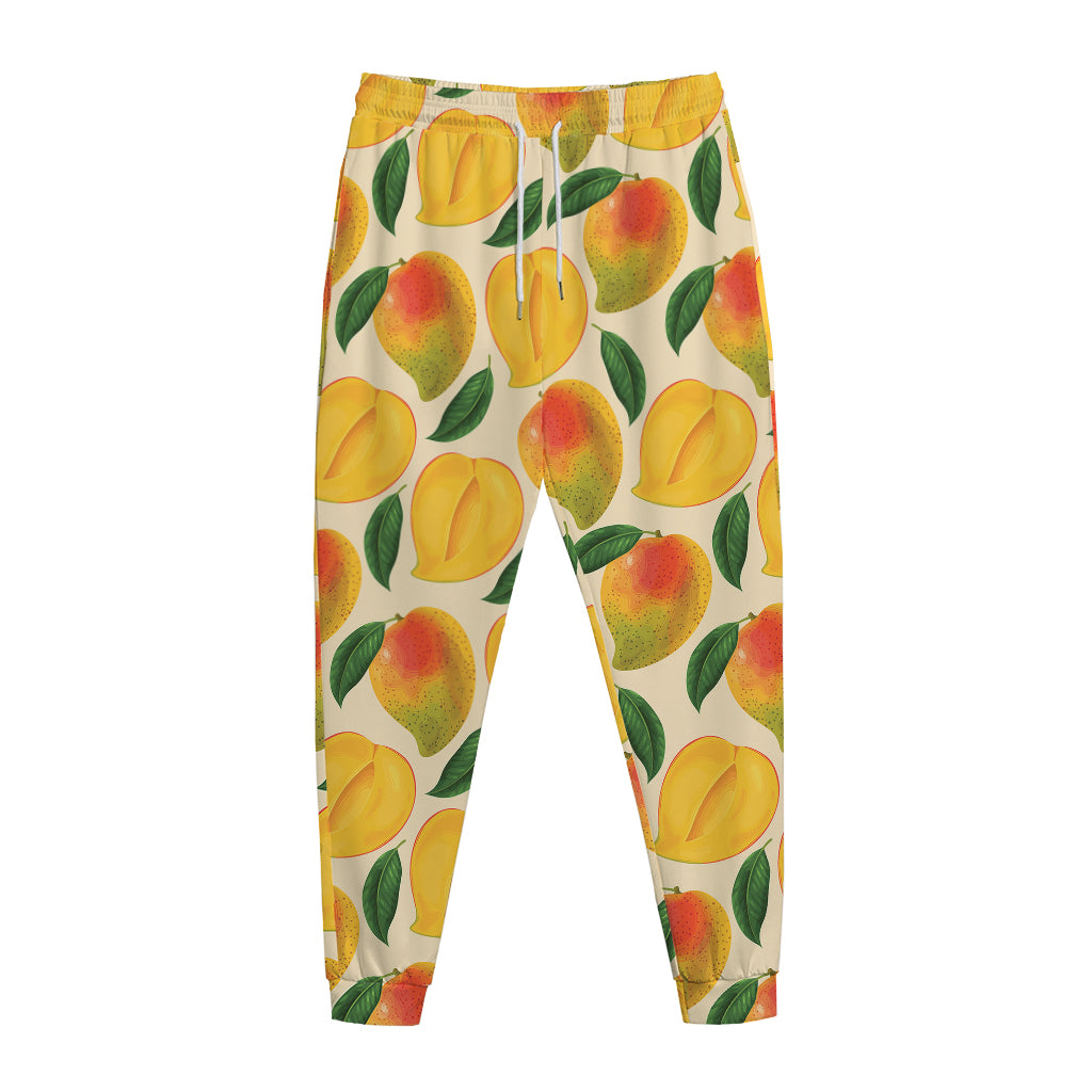 Ripe Mango Fruit Pattern Print Jogger Pants