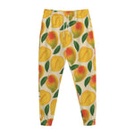 Ripe Mango Fruit Pattern Print Jogger Pants