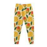 Ripe Mango Fruit Pattern Print Jogger Pants
