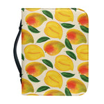 Ripe Mango Fruit Pattern Print Leather Bible Cover