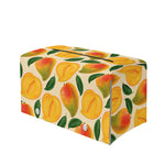 Ripe Mango Fruit Pattern Print Leather Tissue Box Cover