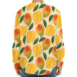 Ripe Mango Fruit Pattern Print Long Sleeve Baseball Jersey