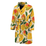 Ripe Mango Fruit Pattern Print Men's Bathrobe