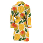 Ripe Mango Fruit Pattern Print Men's Bathrobe
