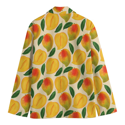 Ripe Mango Fruit Pattern Print Men's Blazer