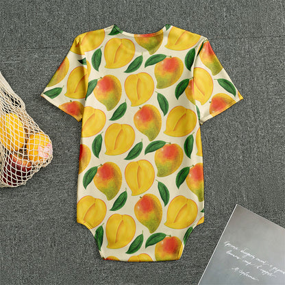Ripe Mango Fruit Pattern Print Men's Bodysuit