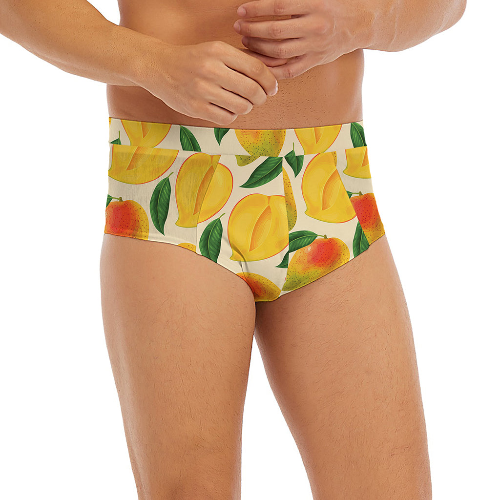 Ripe Mango Fruit Pattern Print Men's Briefs