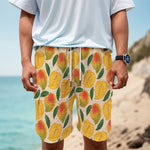 Ripe Mango Fruit Pattern Print Men's Cargo Shorts