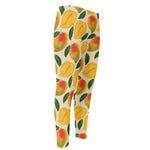 Ripe Mango Fruit Pattern Print Men's Compression Pants