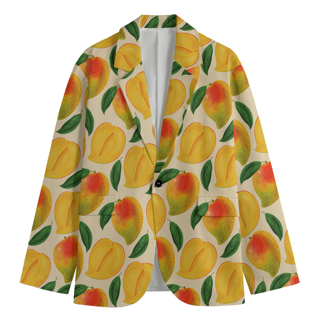 Ripe Mango Fruit Pattern Print Men's Cotton Blazer