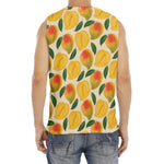 Ripe Mango Fruit Pattern Print Men's Fitness Tank Top