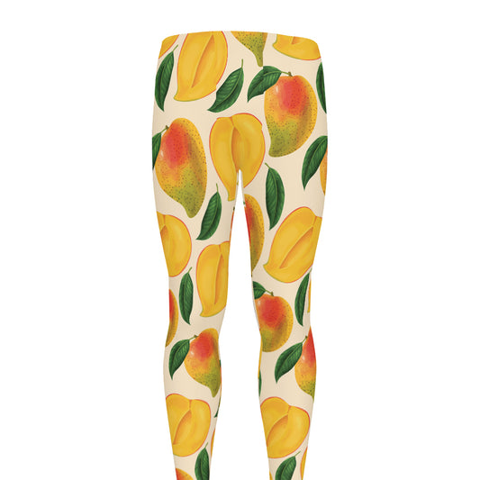 Ripe Mango Fruit Pattern Print Men's leggings