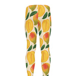 Ripe Mango Fruit Pattern Print Men's leggings