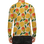 Ripe Mango Fruit Pattern Print Men's Long Sleeve Rash Guard