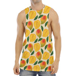Ripe Mango Fruit Pattern Print Men's Muscle Tank Top