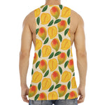 Ripe Mango Fruit Pattern Print Men's Muscle Tank Top