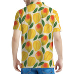 Ripe Mango Fruit Pattern Print Men's Polo Shirt