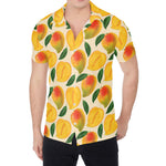 Ripe Mango Fruit Pattern Print Men's Shirt
