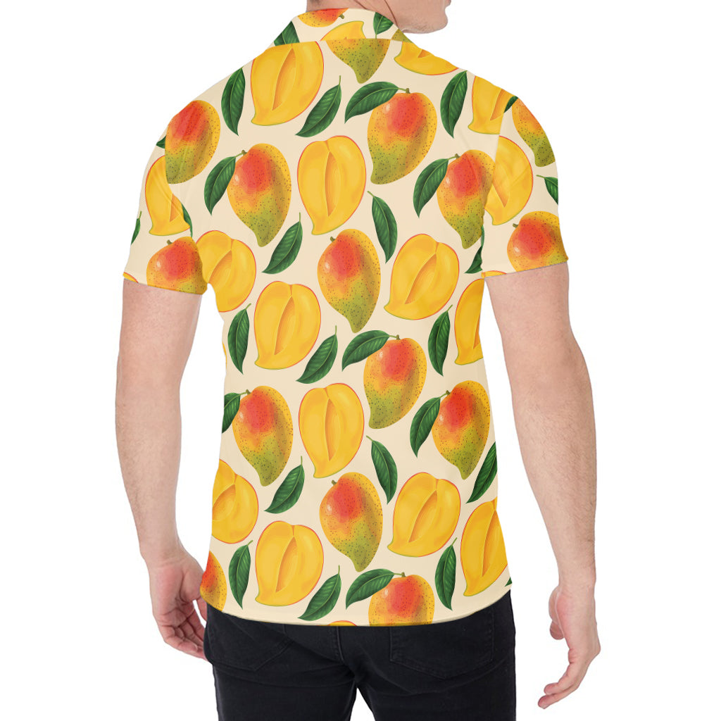 Ripe Mango Fruit Pattern Print Men's Shirt