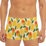 Ripe Mango Fruit Pattern Print Men's Short Boxer Briefs