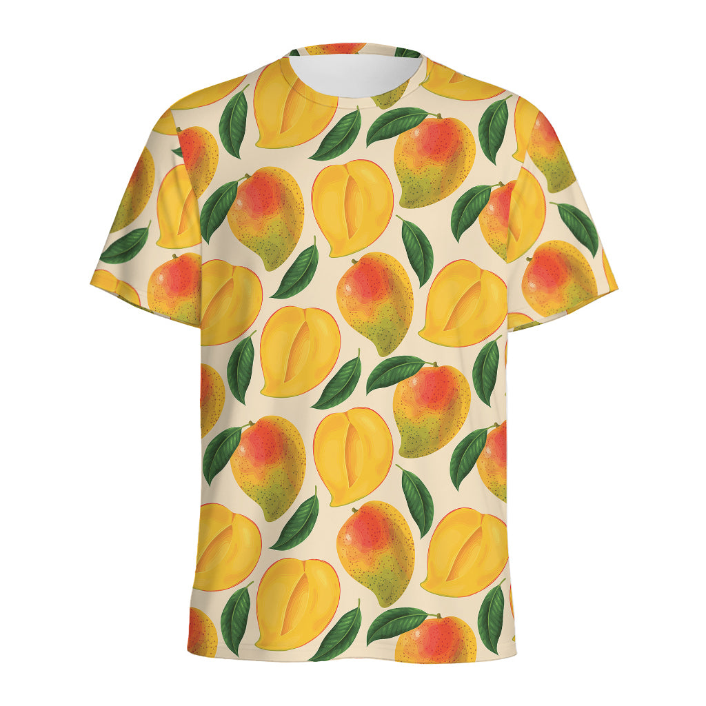 Ripe Mango Fruit Pattern Print Men's Sports T-Shirt