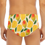 Ripe Mango Fruit Pattern Print Men's Triangle Swim Briefs