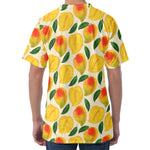 Ripe Mango Fruit Pattern Print Men's Velvet T-Shirt