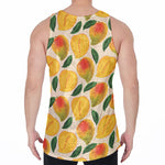Ripe Mango Fruit Pattern Print Men's Velvet Tank Top