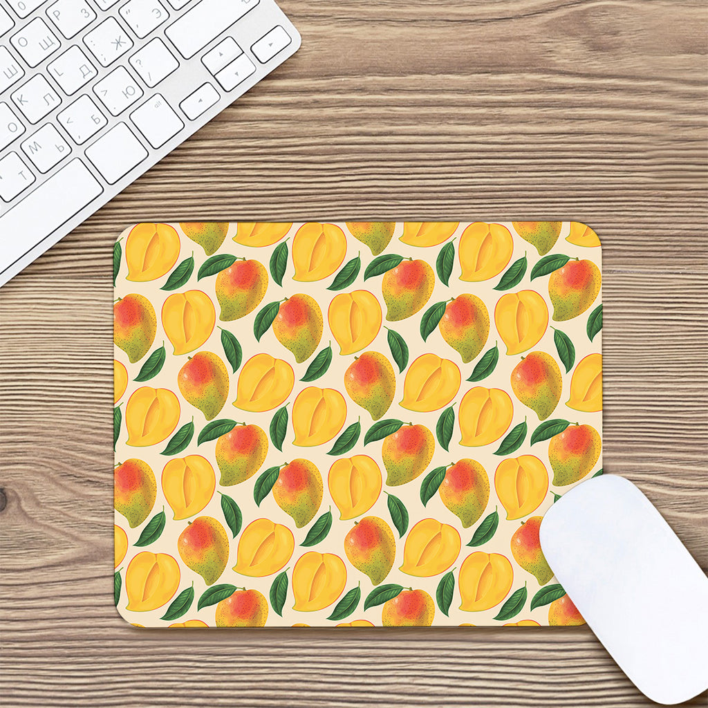 Ripe Mango Fruit Pattern Print Mouse Pad