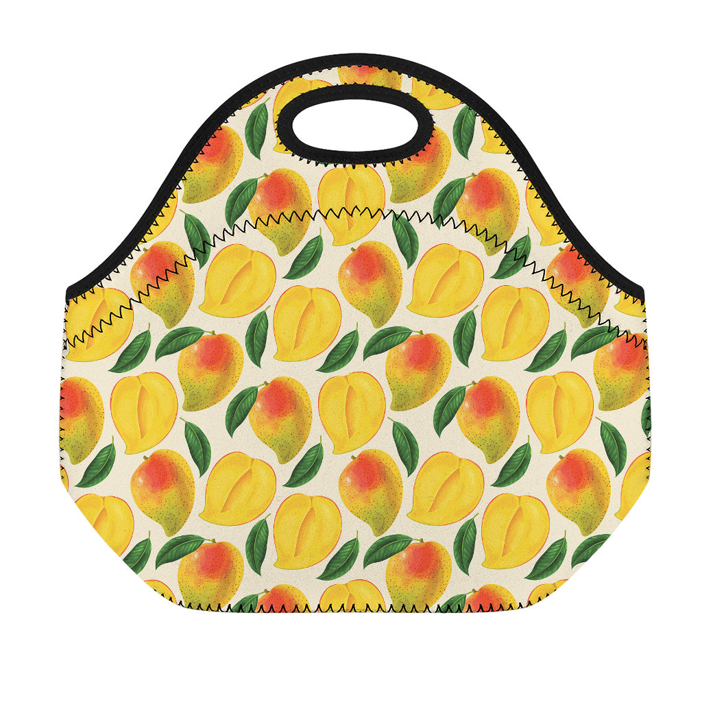 Ripe Mango Fruit Pattern Print Neoprene Lunch Bag