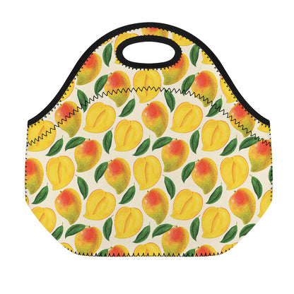 Ripe Mango Fruit Pattern Print Neoprene Lunch Bag