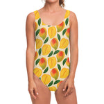 Ripe Mango Fruit Pattern Print One Piece Swimsuit