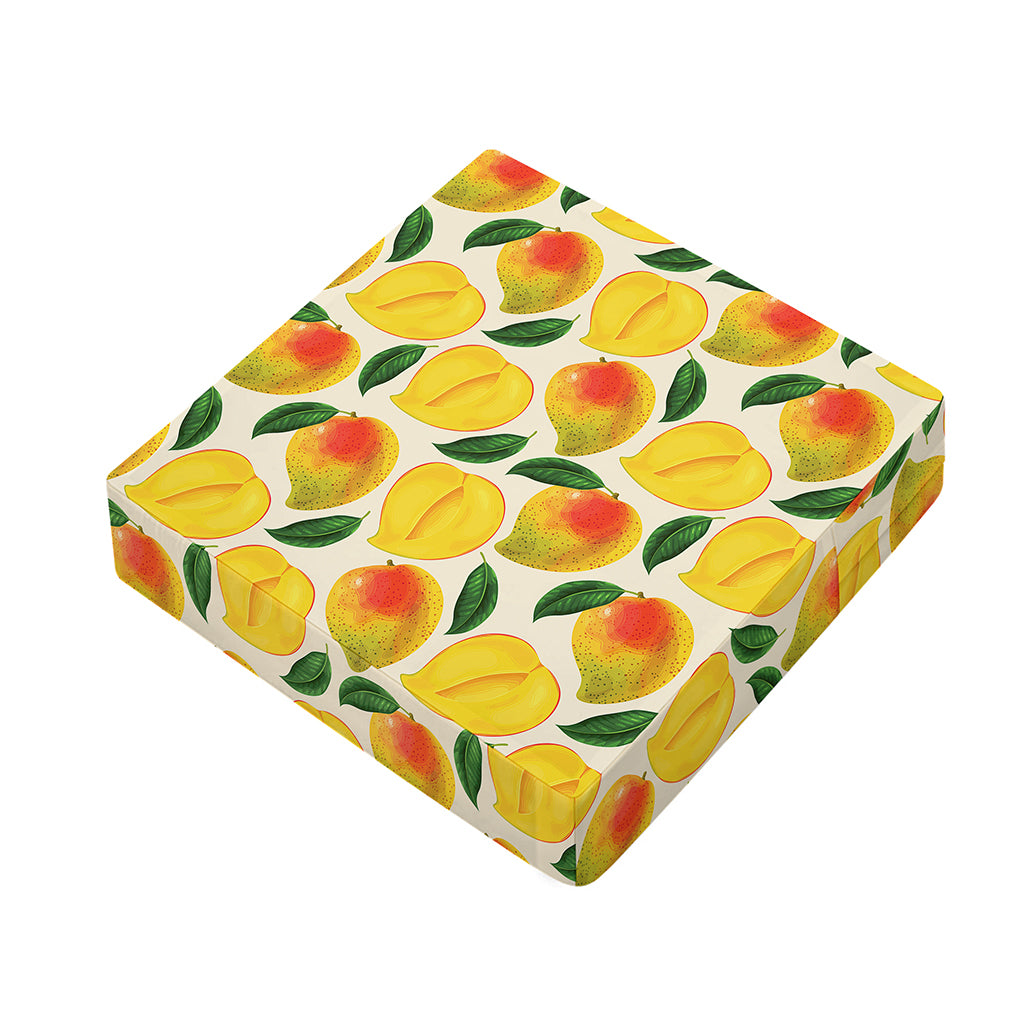 Ripe Mango Fruit Pattern Print Outdoor Seat Cushion Cover