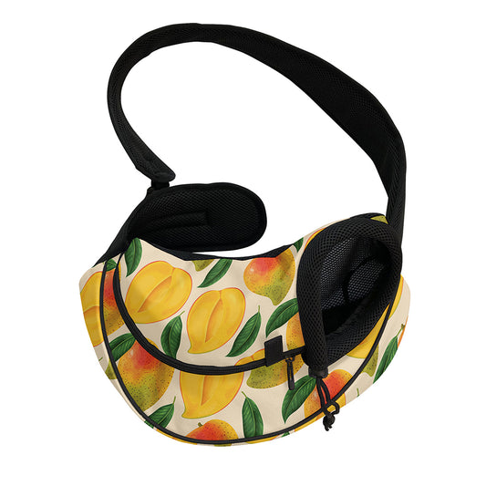Ripe Mango Fruit Pattern Print Pet Sling Carrier