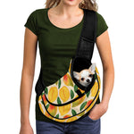 Ripe Mango Fruit Pattern Print Pet Sling Carrier