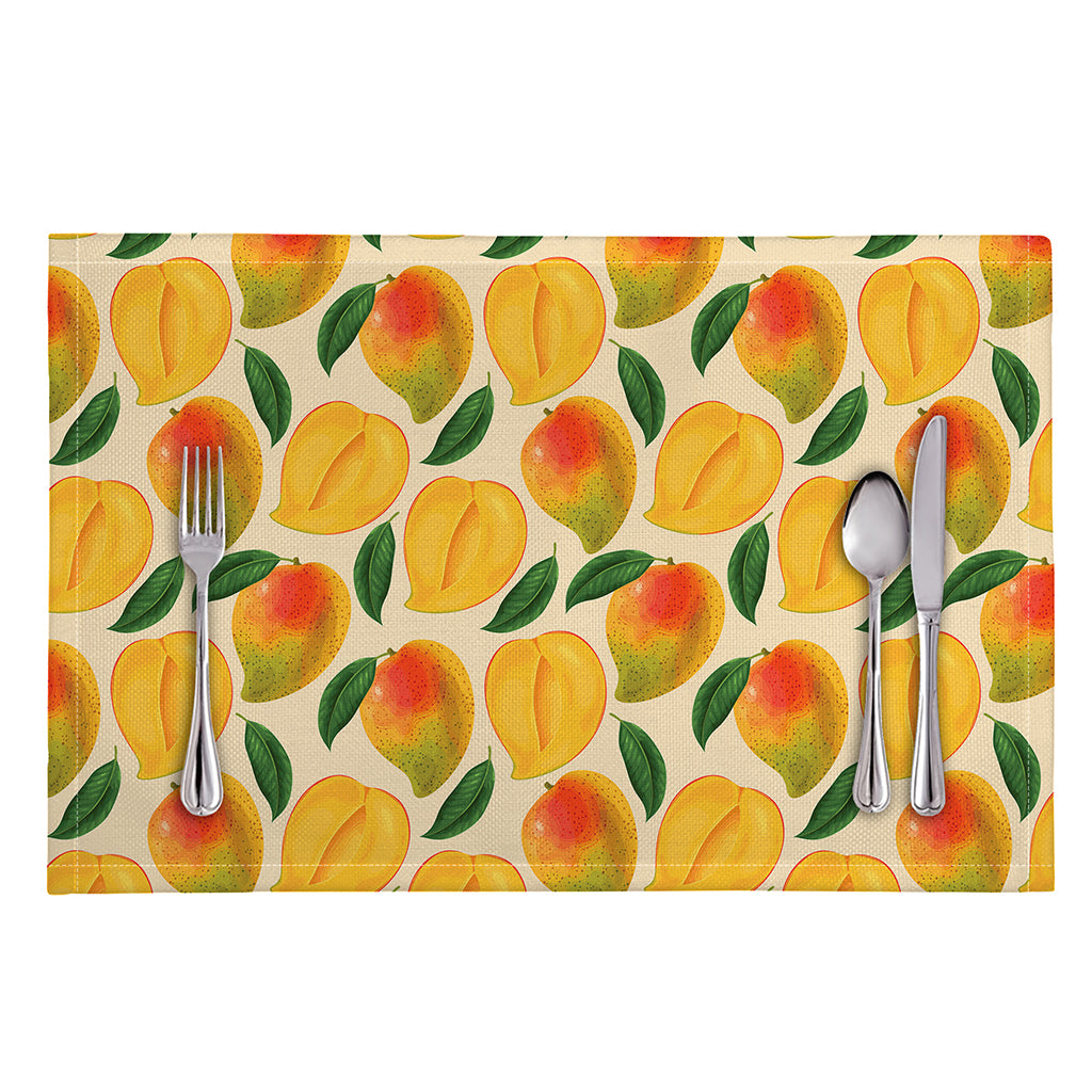 Ripe Mango Fruit Pattern Print Placemat