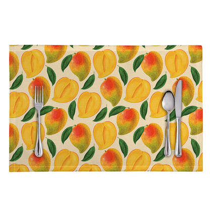 Ripe Mango Fruit Pattern Print Placemat