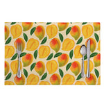 Ripe Mango Fruit Pattern Print Placemat