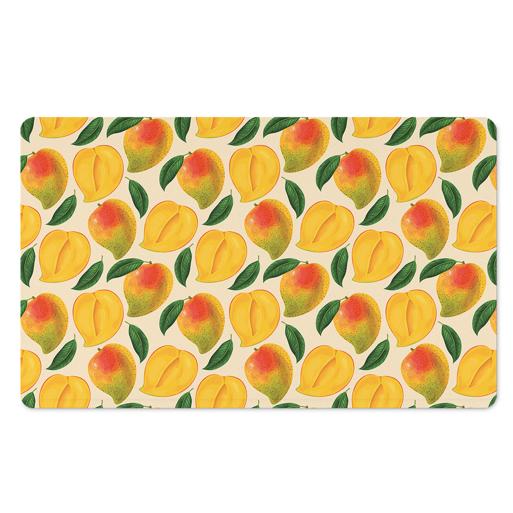 Ripe Mango Fruit Pattern Print Polyester Doormat