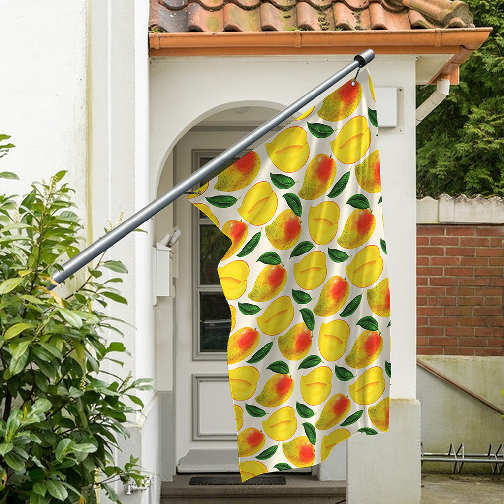 Ripe Mango Fruit Pattern Print Polyester Flag