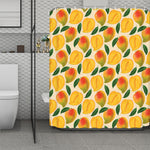 Ripe Mango Fruit Pattern Print Polyester Shower Curtain