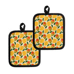 Ripe Mango Fruit Pattern Print Pot Holders