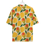 Ripe Mango Fruit Pattern Print Rayon Hawaiian Shirt